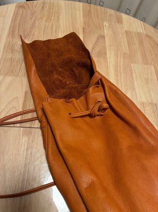 Mochila Piel Irene Labienhecha Marrón Naranja