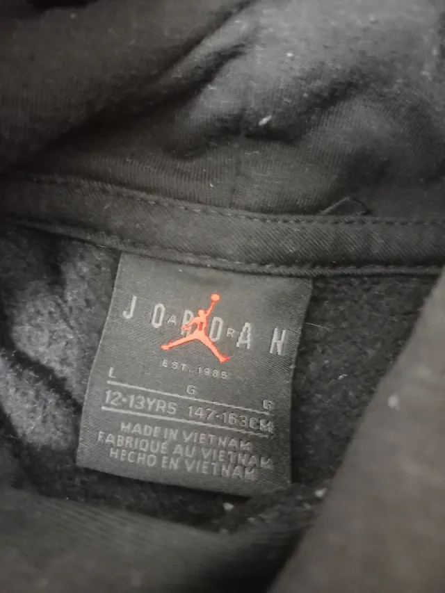 Sudadera Jordan Niño Negra