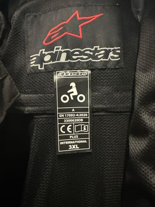Giacca Moto Alpinestars Nera Camo Arancione
