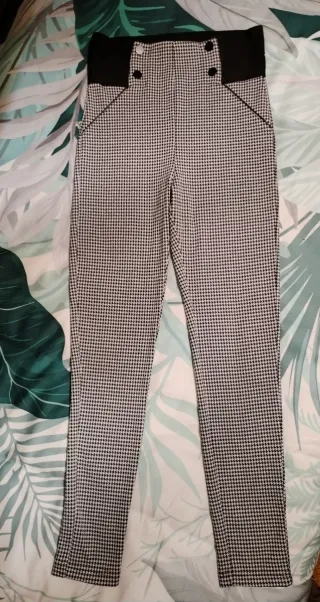Mallas Stradivarius Pata de Gallo Talla 36