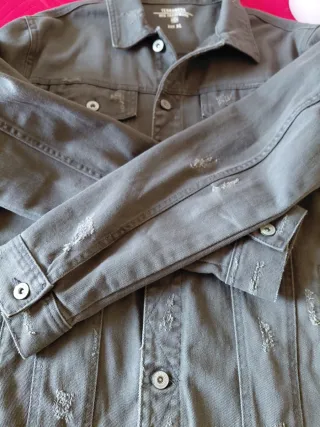 Giacca denim Terranova verde militare uomo XL