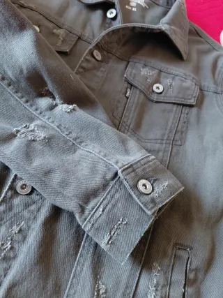 Giacca denim Terranova verde militare uomo XL