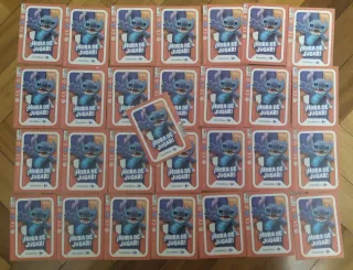 29 paquetes Cromos Stitch Hora de Jugar Carrefour