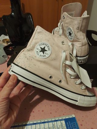Converse All Star glitter rosa
