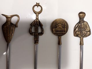 4 Brochetas de kebab turco antiguas 1990