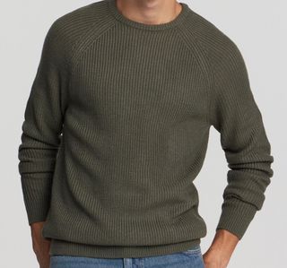 Maglione Zara uomo verde militare