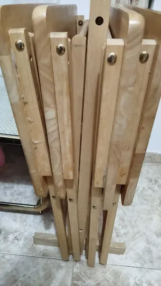 Mesitas de madera plegables (Set de 4)