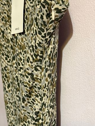 Vestido largo estampado Mango