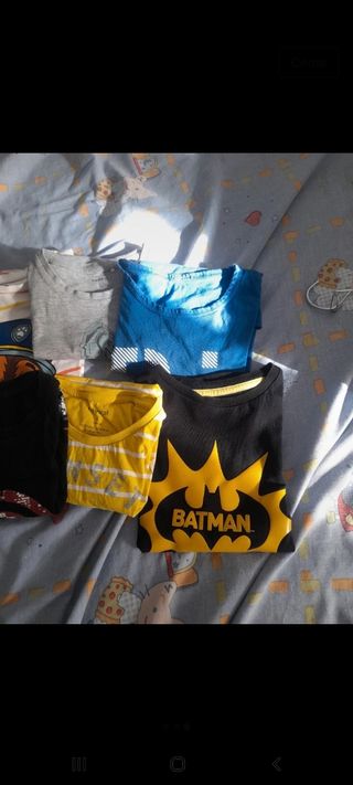 Lote 6 camisetas manga corta niño