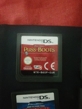 Lote 4 Juegos Nintendo DS: Puss in Boots, PES 2008