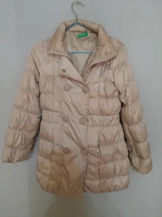 Abrigo United Colors of Benetton Beige Talla S