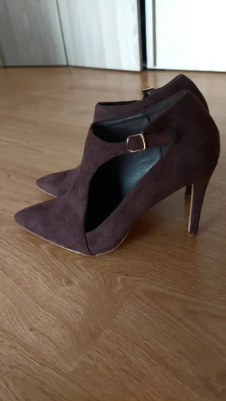 Scarpe décolleté tacco alto marrone N°40.100%Nuove