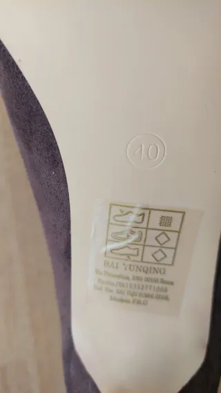 Scarpe décolleté tacco alto marrone N°40.100%Nuove