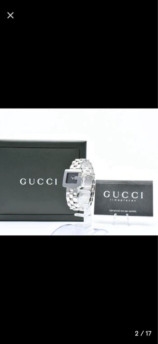 Orologio Gucci G nero e argento usato