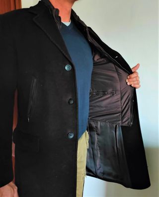 Cappotto marrone in feltro