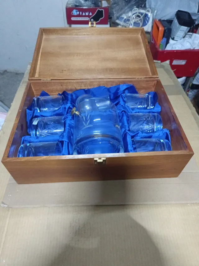 Juego de vasos de whisky Cristal de Bohemia