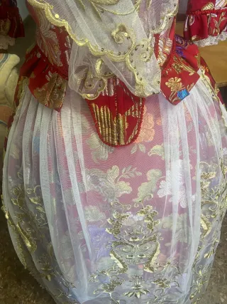 Traje de Fallera Rojo Rayón