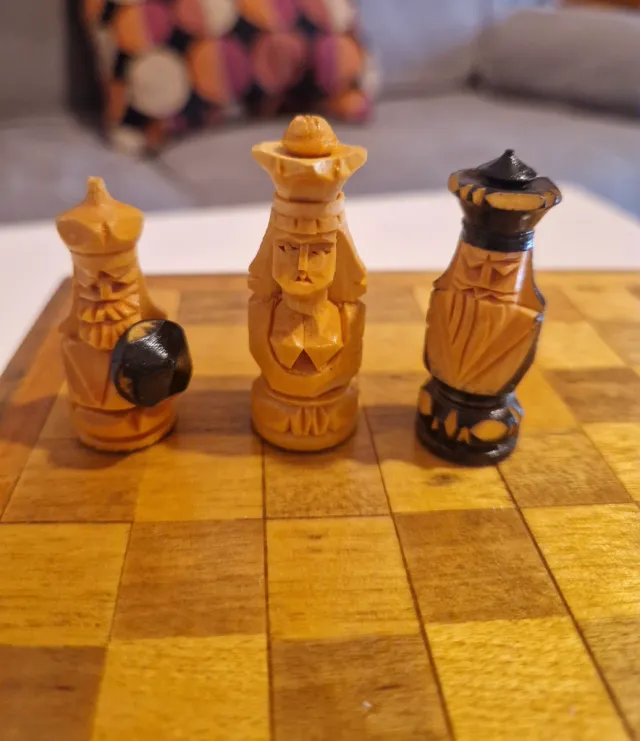 Ajedrez artesanal ruso coleccionista