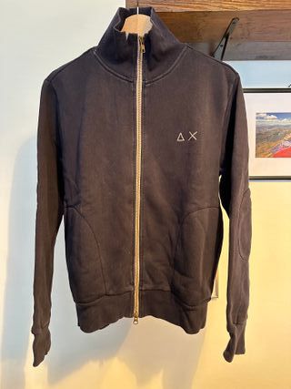 Felpa SUN68 Blu Uomo Taglia S Zip Intera