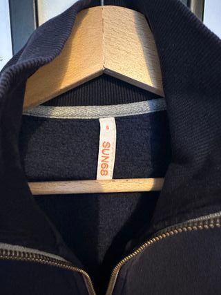 Felpa SUN68 Blu Uomo Taglia S Zip Intera