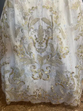 Traje de fallera Oro y Blanco