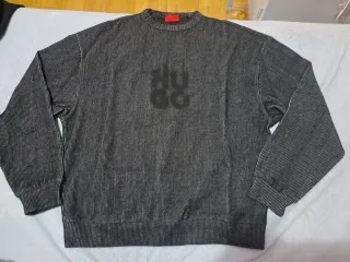 Sudadera Hugo Boss gris y negra