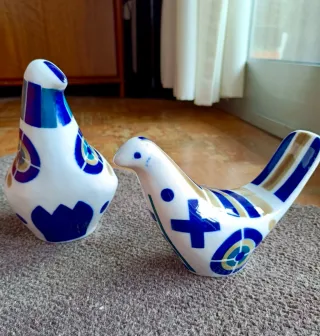Pareja de aves Sargadelos