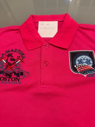 Polo manga corta fucsia 