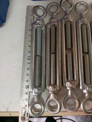 TENDITORI ZINCATI 2 OCCHI LUNGHEZZA 200 MM