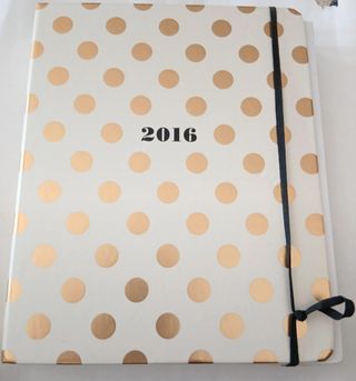 Agenda Kate Spade 2016 pois oro