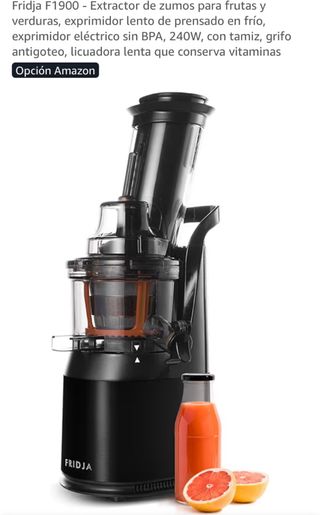 Extractor zumos FRIDJA F1900 prensado frío