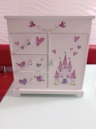 Cofre Joyero Musical Princesa Castillo