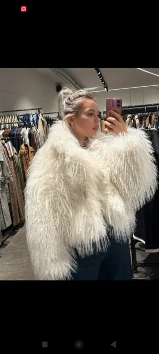Pelliccia bianca Lumina taglia unica