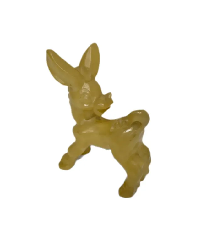 Statuetta Asinello in Alabastro Scolpito