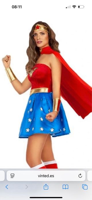 Disfraz Supermujer Talla Única