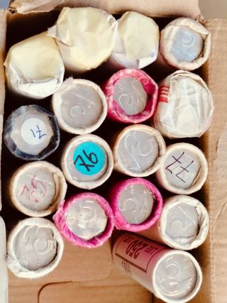 17 rotolini lire 5 lire FDC anni dal 1967 al 1983