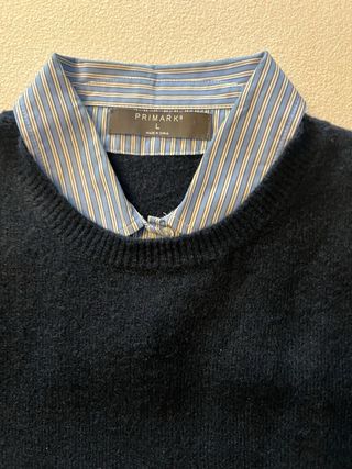 Jersey Primark S/M Camisa Rayas Azul