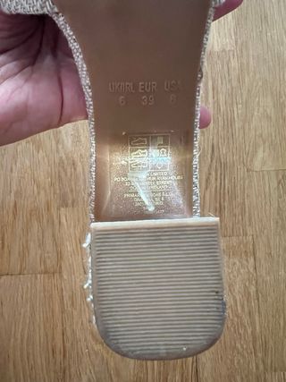 Zapatos tacón beige talla 39