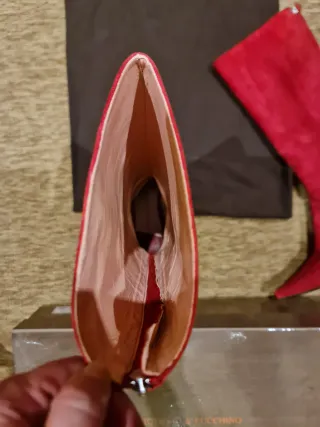 Botas altas ante rojo Victorio & Lucchino