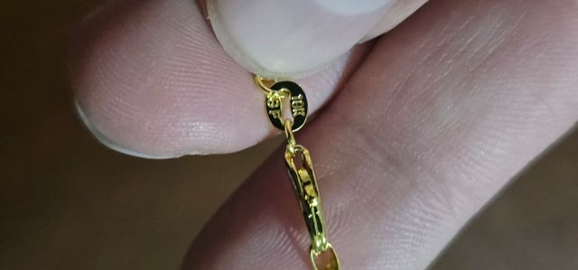 Collana acciaio placcata oro