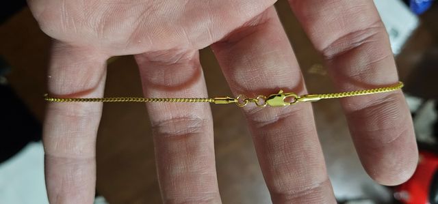 Collana acciaio placcata oro