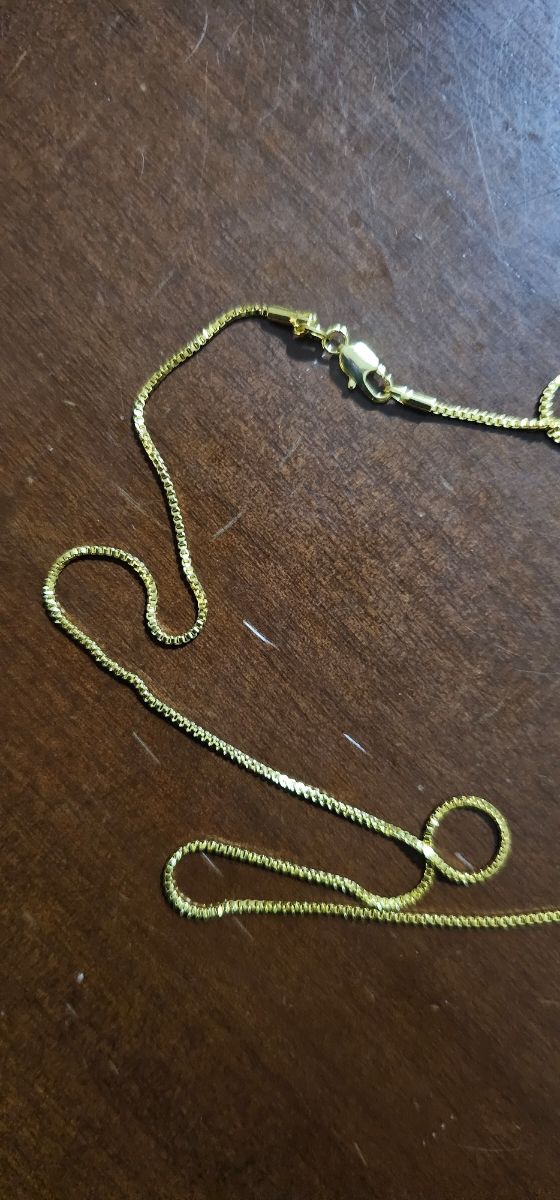 Collana acciaio placcata oro