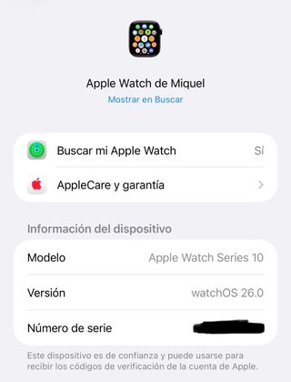 Apple Watch Serie 10 46mm GPS Negro