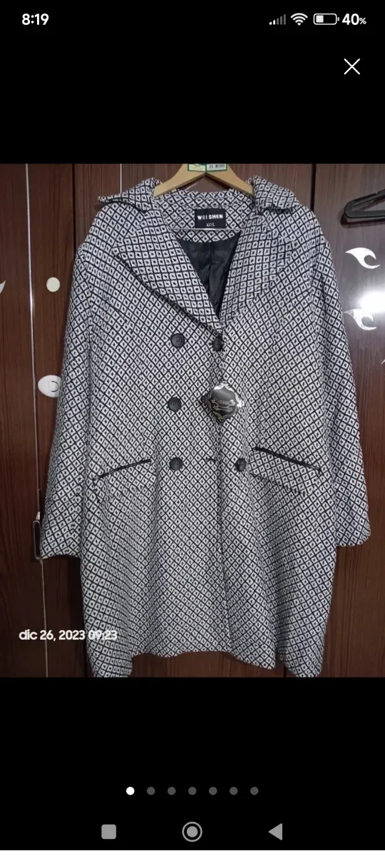 Abrigo largo WEI SHEN talla 4XL