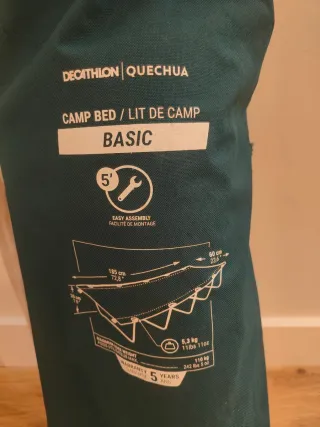 Camilla de camping plegable