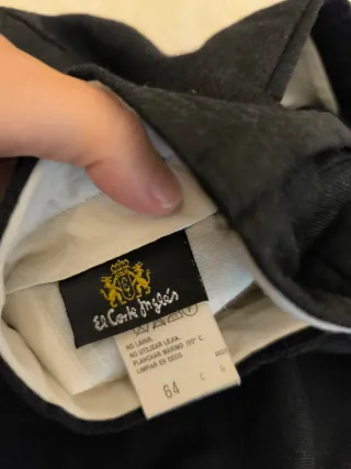 Pantalón vestir hombre El Corte Inglés Talla 64