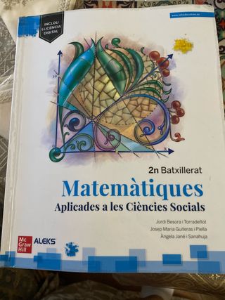 Matemàtiques Aplicades a les Ciències Socials 2n.