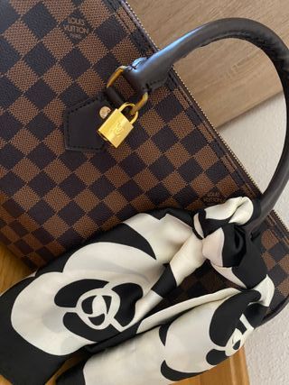 Bolso Tote Damier Ebène