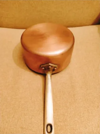 Cazo de cobre antiguo