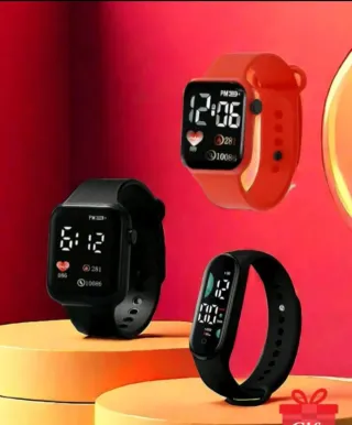 Set di 3 orologi digitali